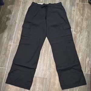 Social Standard by Sanctuary Black Wide Leg cargo Pants